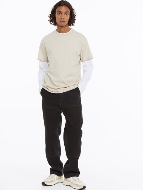 H&M Men Regular Fit Round-neck T-shirt