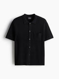 H&M Men Regular Fit Textured-Knit Shirt