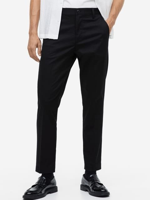 H&M Men Regular Fit Twill Trousers