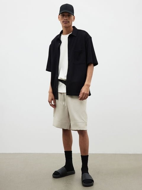 H&M Men Regular Fit Waffled shirt