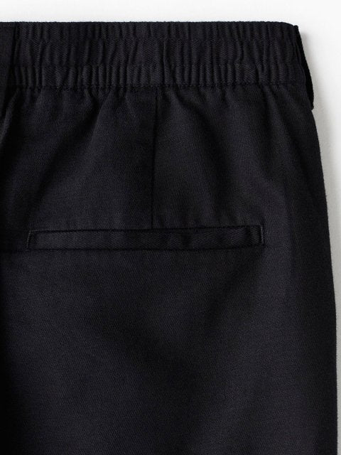 H&M Men Relaxed Fit Linen-Blend Shorts