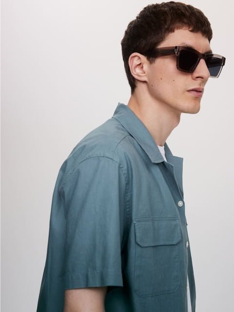 H&M Men Short Sleeves Utility Shirt