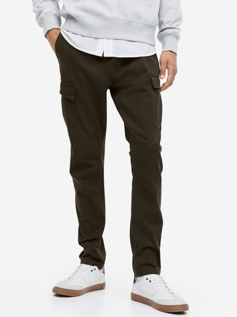 H&M Men Skinny-Fit Cargo Trousers