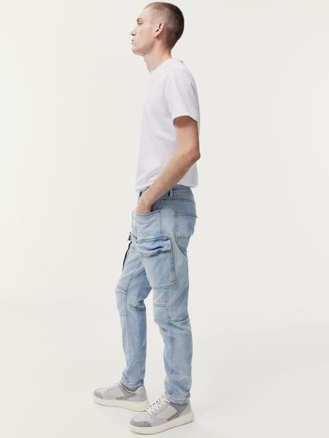 H&M Men Slim Cargo Jeans