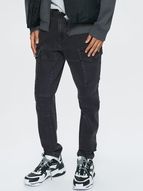 H&M Men Slim-Fit Cargo Jeans