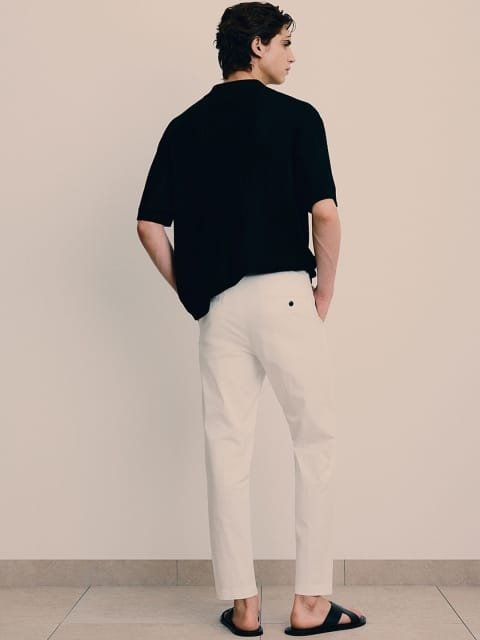 H&M Men Slim Fit Cotton Trousers