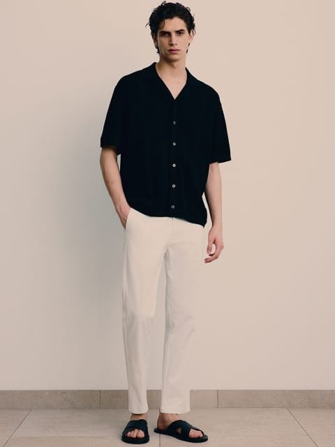 H&M Men Slim Fit Cotton Trousers