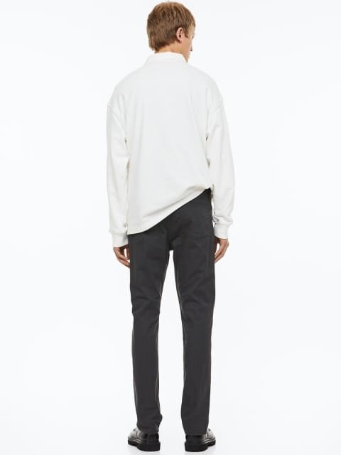 H&M Men Slim Fit Cotton Twill Trousers