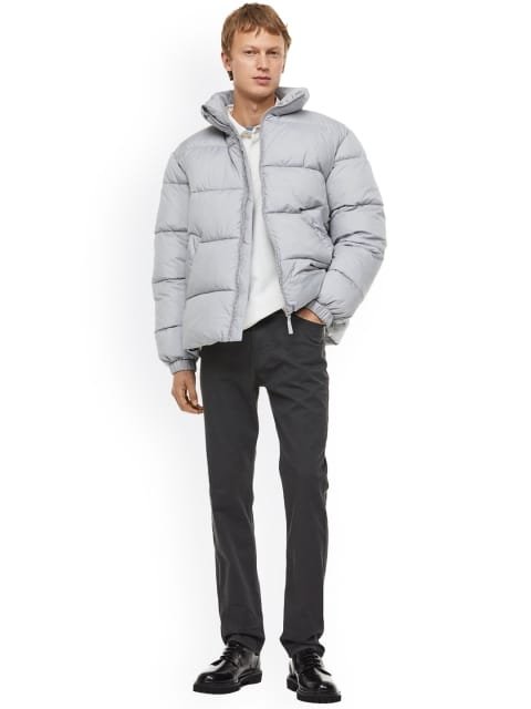 H&M Men Slim-Fit Cotton Twill Trousers