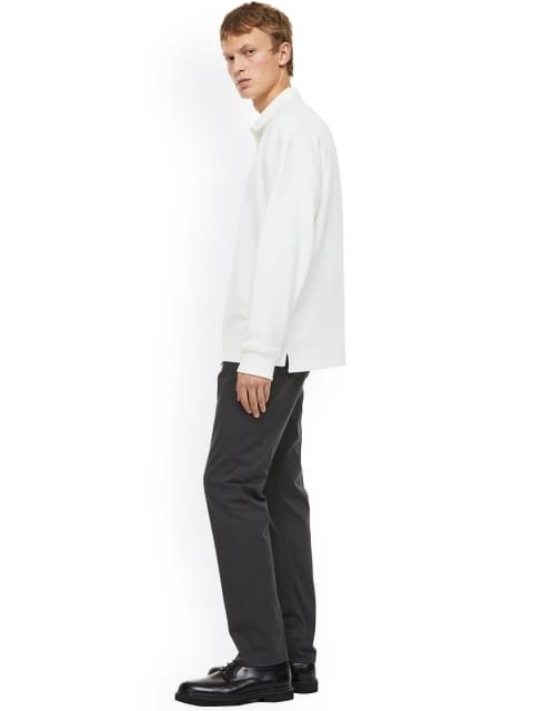 H&M Men Slim-Fit Cotton Twill Trousers
