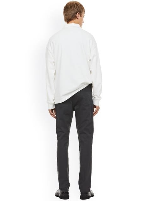 H&M Men Slim-Fit Cotton Twill Trousers