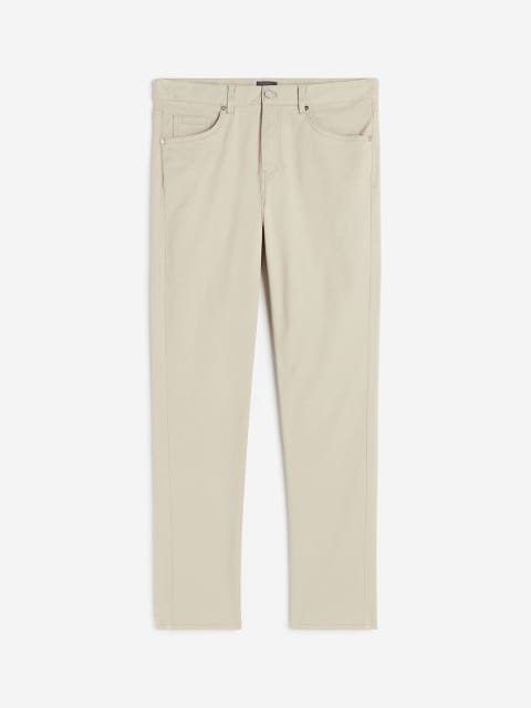 H&M Men Slim Fit Cotton Twill Trousers
