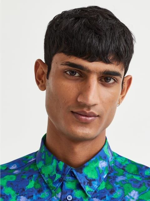 H&M Men Slim Fit Patterned Shirt