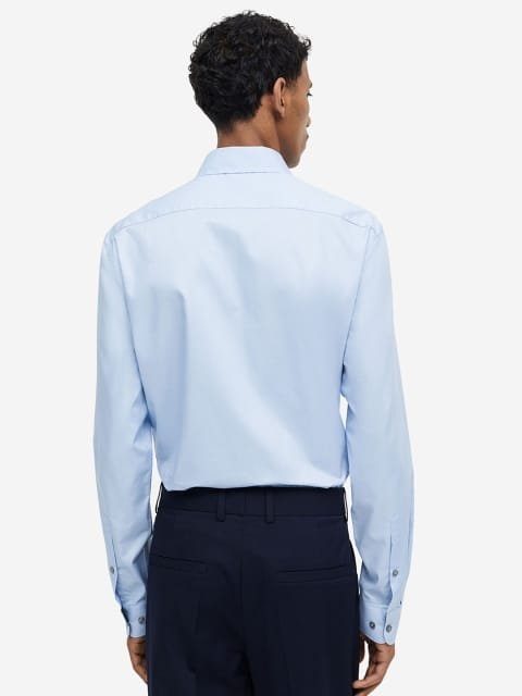 H&M Men Slim Fit Premium Cotton Shirt