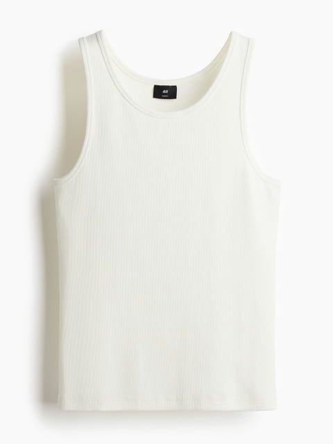H&M Men Slim Fit Ribbed Vest Top