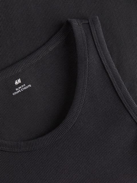 H&M Men Slim Fit Ribbed Vest Top