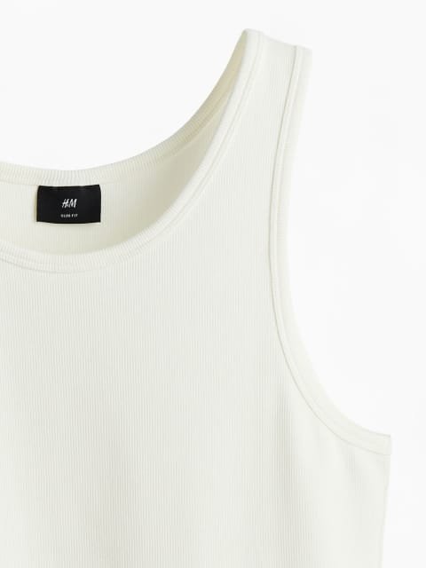H&M Men Slim Fit Ribbed Vest Top