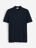 H&M Men Slim Fit Silk-Blend Polo Shirt