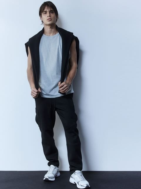H&M Men Slim Fit Sports Cargo Joggers Trousers