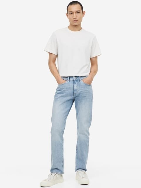 H&M Men Straight-Fit Regular Jeans