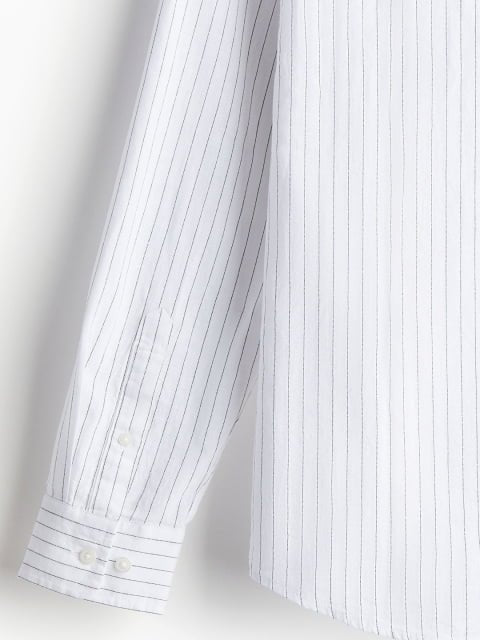 H&M Men Striped Long Sleeve Shirt