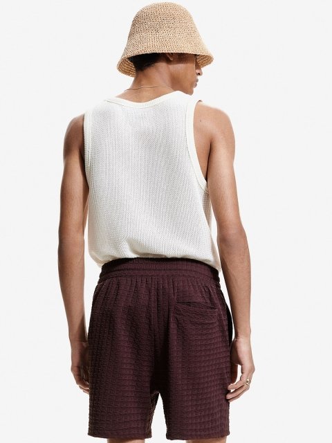 H&M Men Textured Sweat Shorts