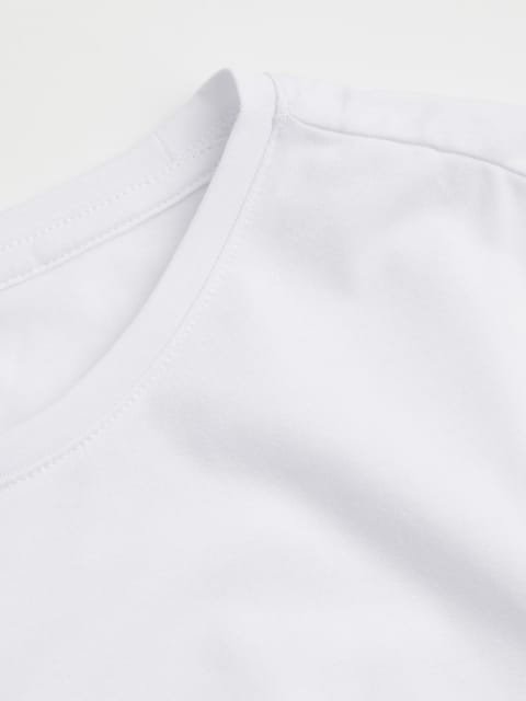 H&M Men White Regular Fit COOLMAX T-shirt
