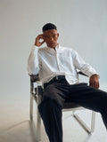 H&M Men White Relaxed Fit Oxford Shirt