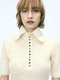 H&M Mohair-Blend Collared Top