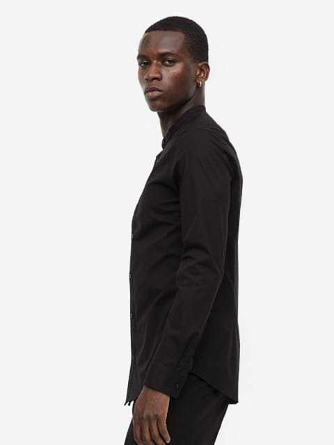 H&M Muscle Fit Grandad Shirt