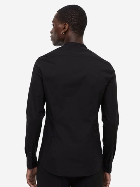 H&M Muscle Fit Grandad Shirt