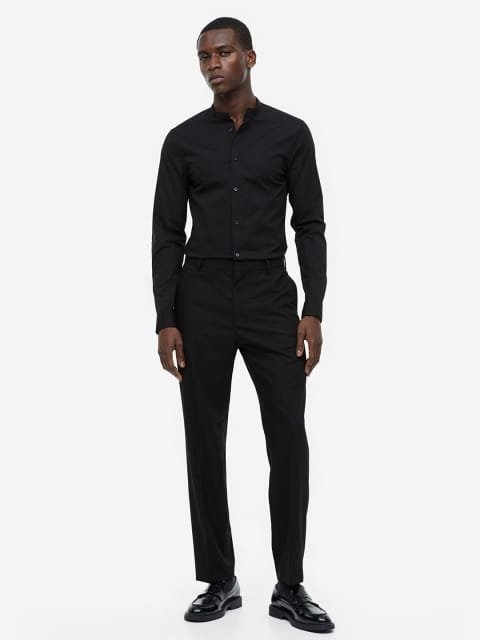 H&M Muscle Fit Grandad Shirt