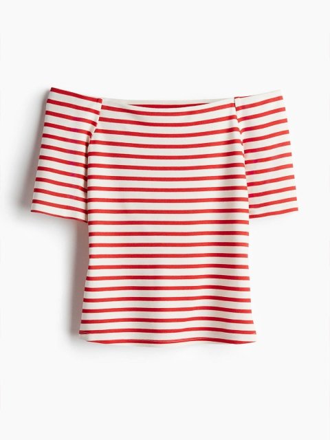 H&M Off-The-Shoulder Jersey Top