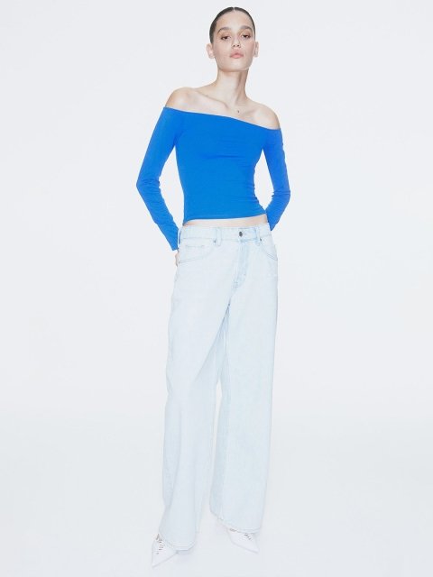 H&M Off-The-Shoulder Jersey Top