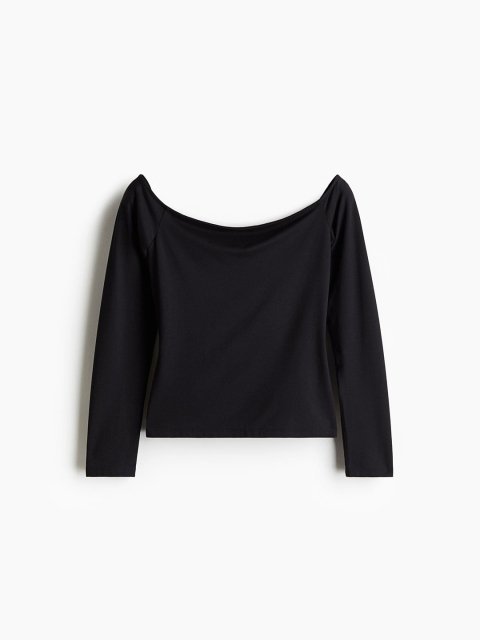 H&M Off-The-Shoulder Jersey Top