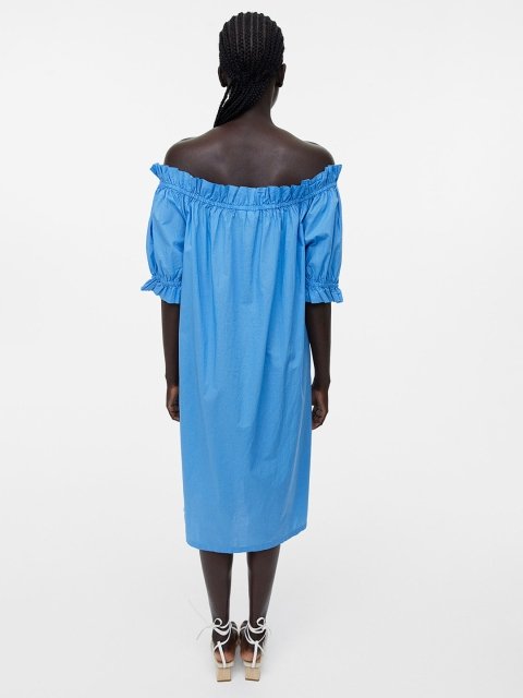 H&M Off-The-Shoulder Pure Cotton Dress
