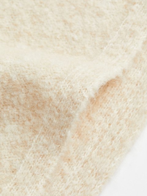 H&M Off White Wool-Blend Dress