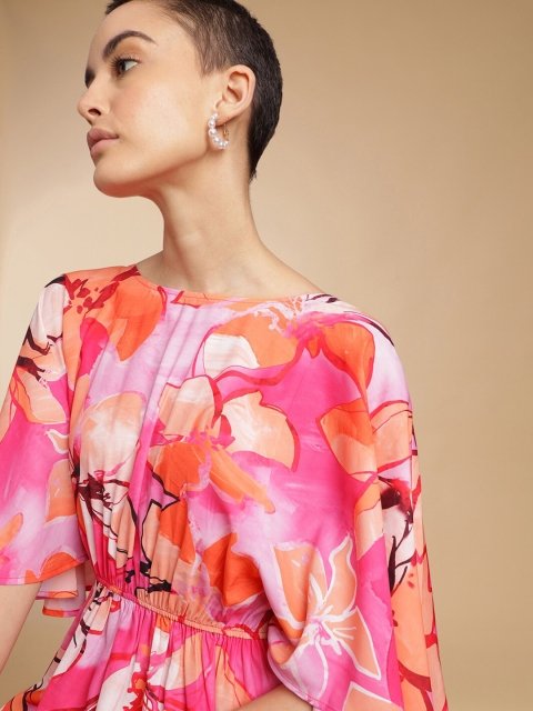 H&M Open Back Printed Dress