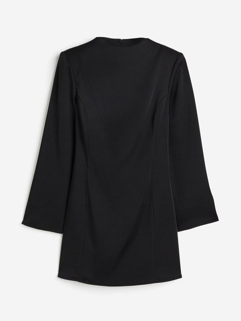 H&M Open-Back Satin Dress