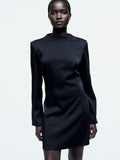 H&M Open-Back Satin Dress