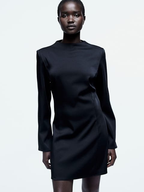 H&M Open-Back Satin Dress