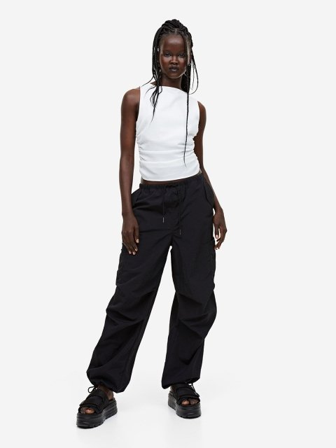 H&M Open-Backed Gathered Top