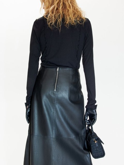 H&M Overlock-Detail Jersey Top