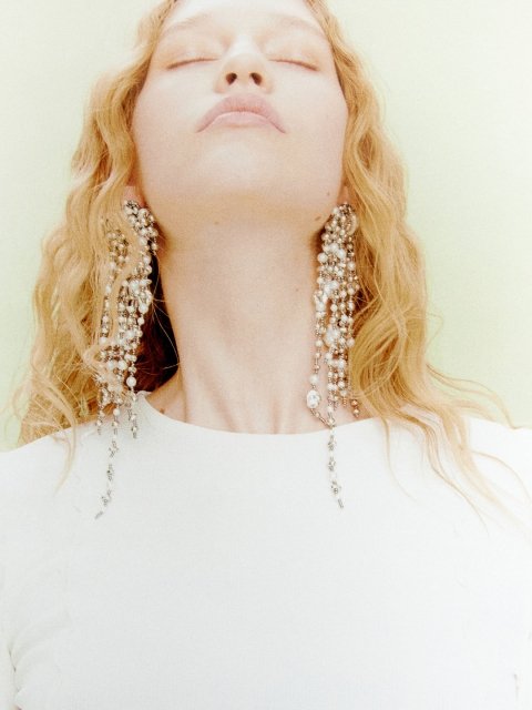 H&M Overlock-Detail Jersey Top