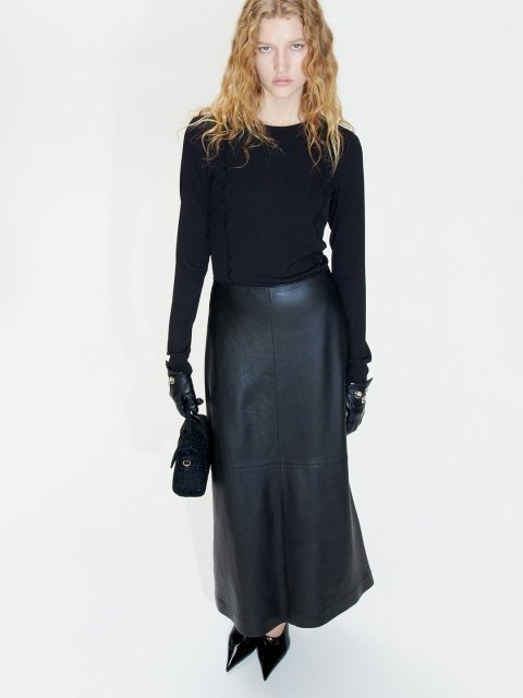 H&M Overlock-Detail Jersey Top