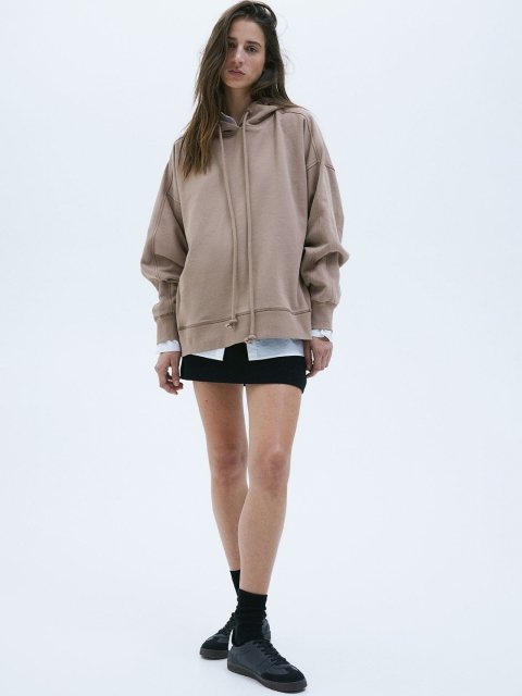 H&M Oversized Cotton Hoodie