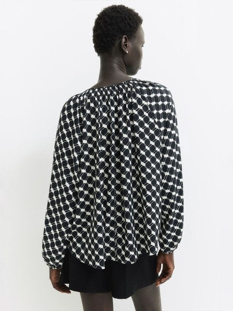 H&M Oversized Crpe Blouse Tops