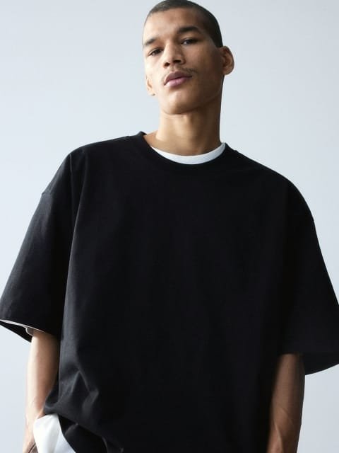 H&M Oversized Fit Cotton T-Shirt