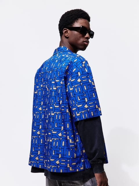 H&M Oversized Fit Patterned Resort Shirt
