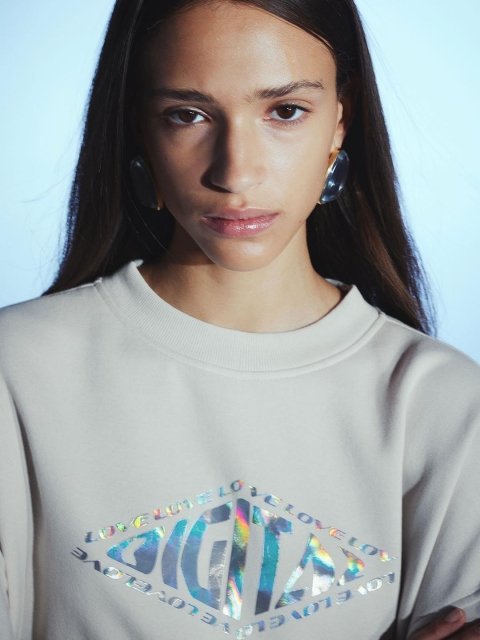 H&M Oversized Motif-Detail Sweatshirt